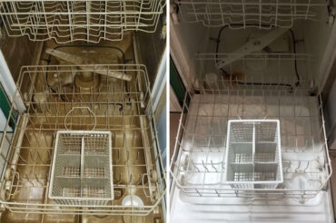 The dishwasher requires a lot of attention to be properly disinfected!